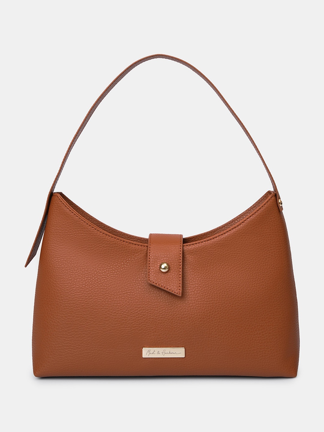 

Mast & Harbour Structured Baguette Bag, Brown
