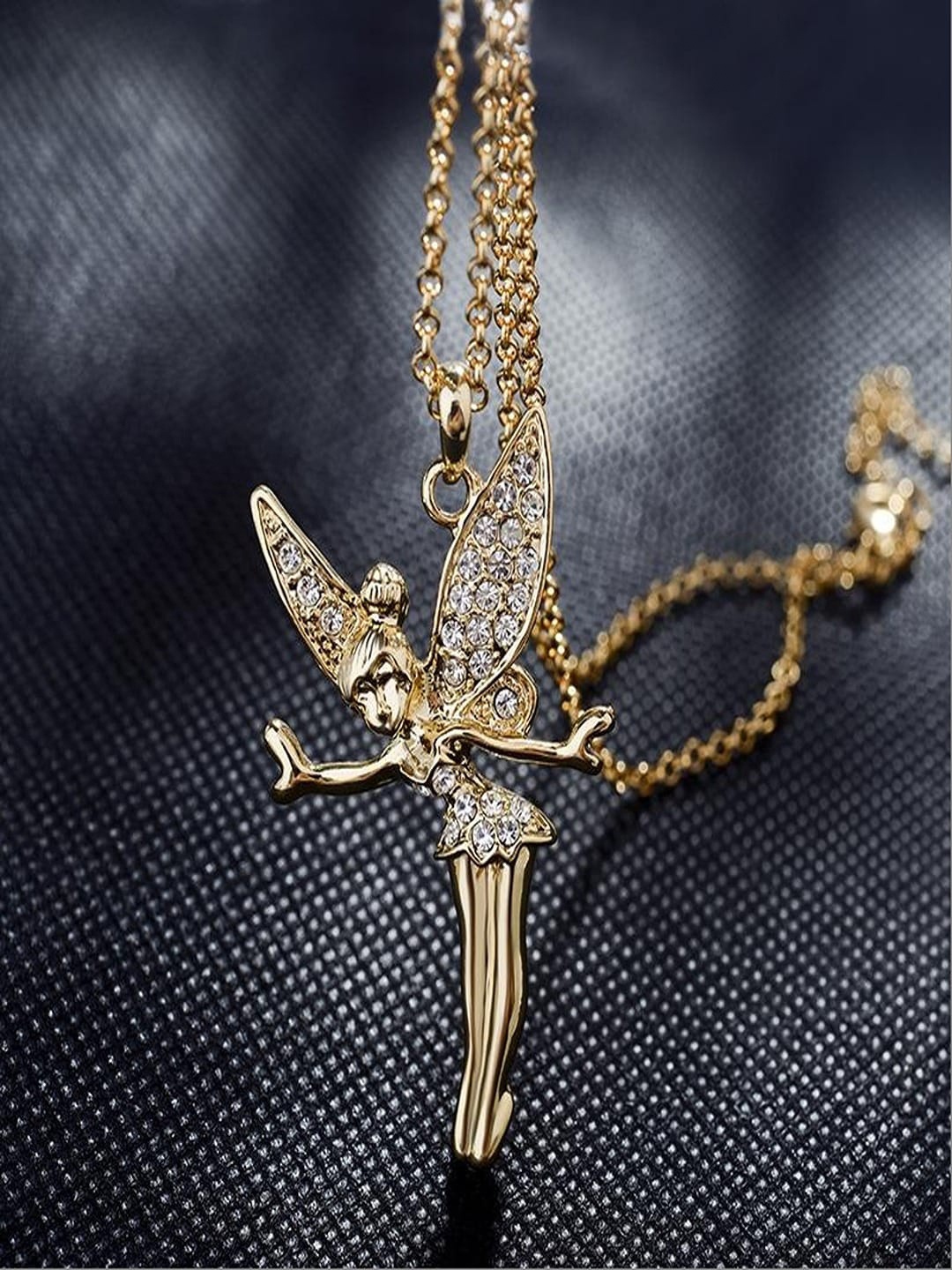 

UNIVERSITY TRENDZ Gold-Plated Angel Girl Pendant Necklace