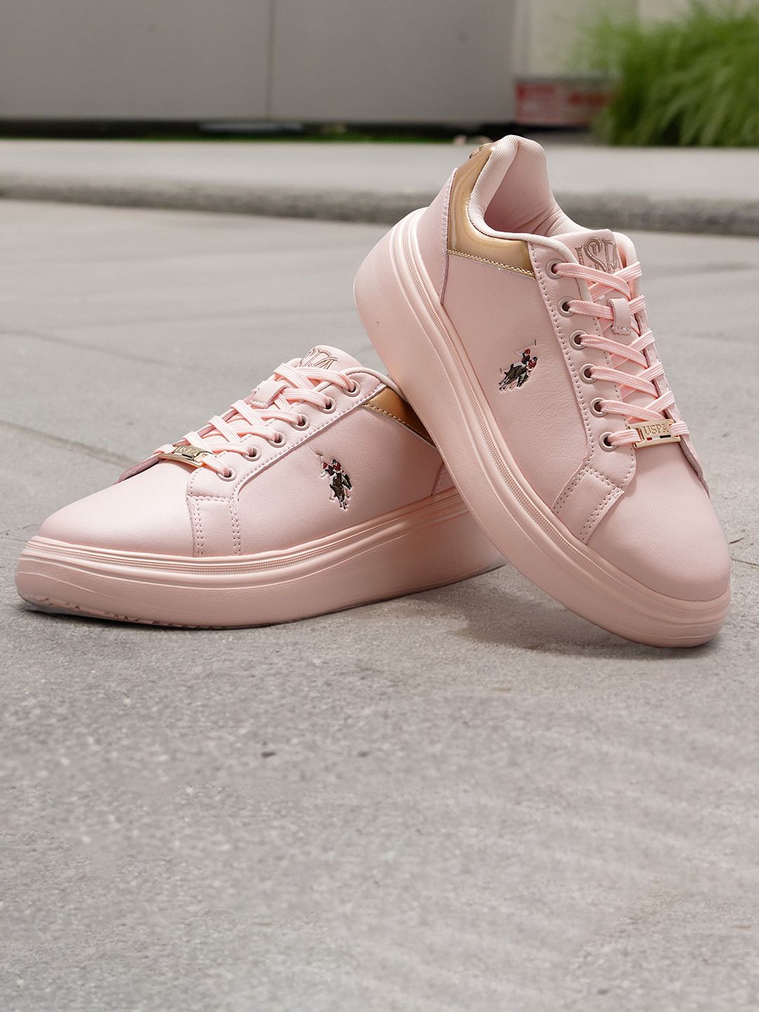 

U.S. Polo Assn. Women ELSIE 2.0 Comfort Insole Basics Sneakers, Pink