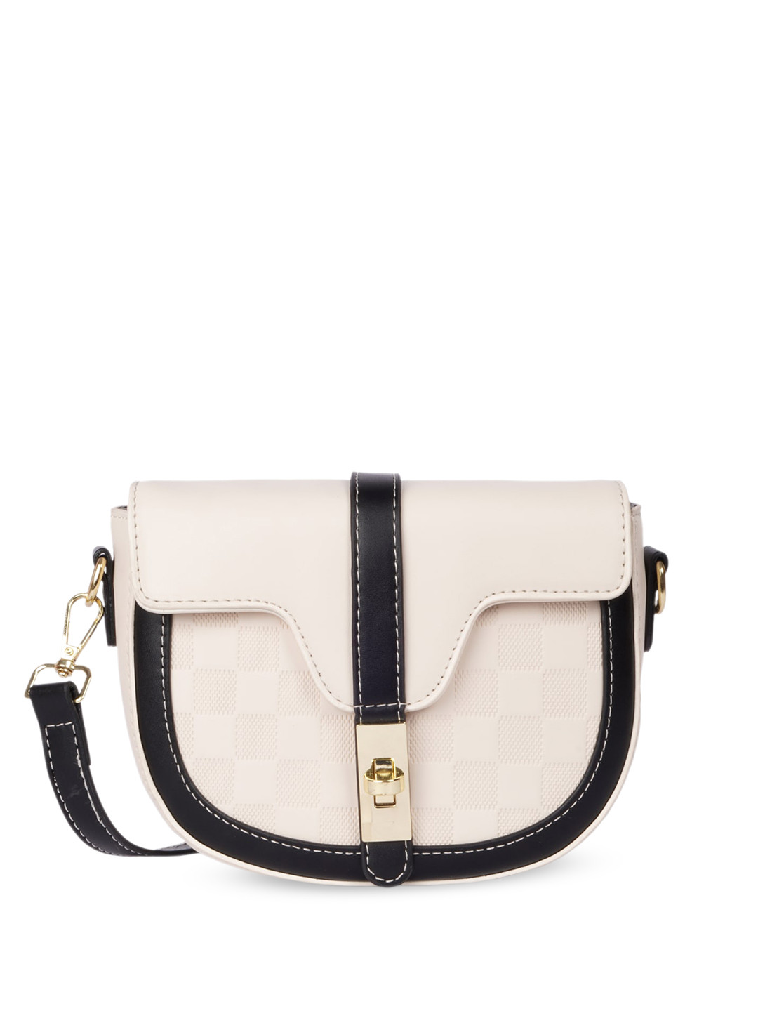 

Luvoksi Textured Structured Sling Bag, Black