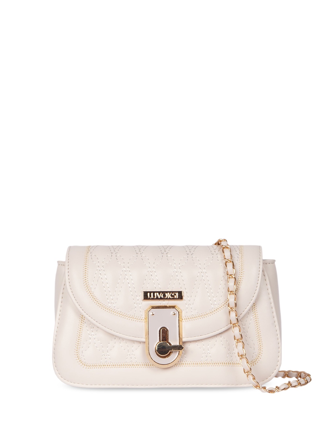 

Luvoksi PU Structured Sling Bag, White