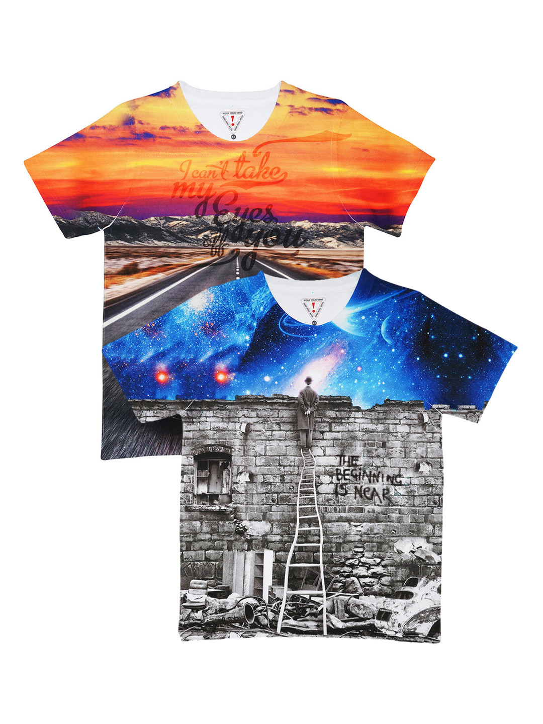 

Wear Your Mind Boys Pack of 2 T-shirts, Orange