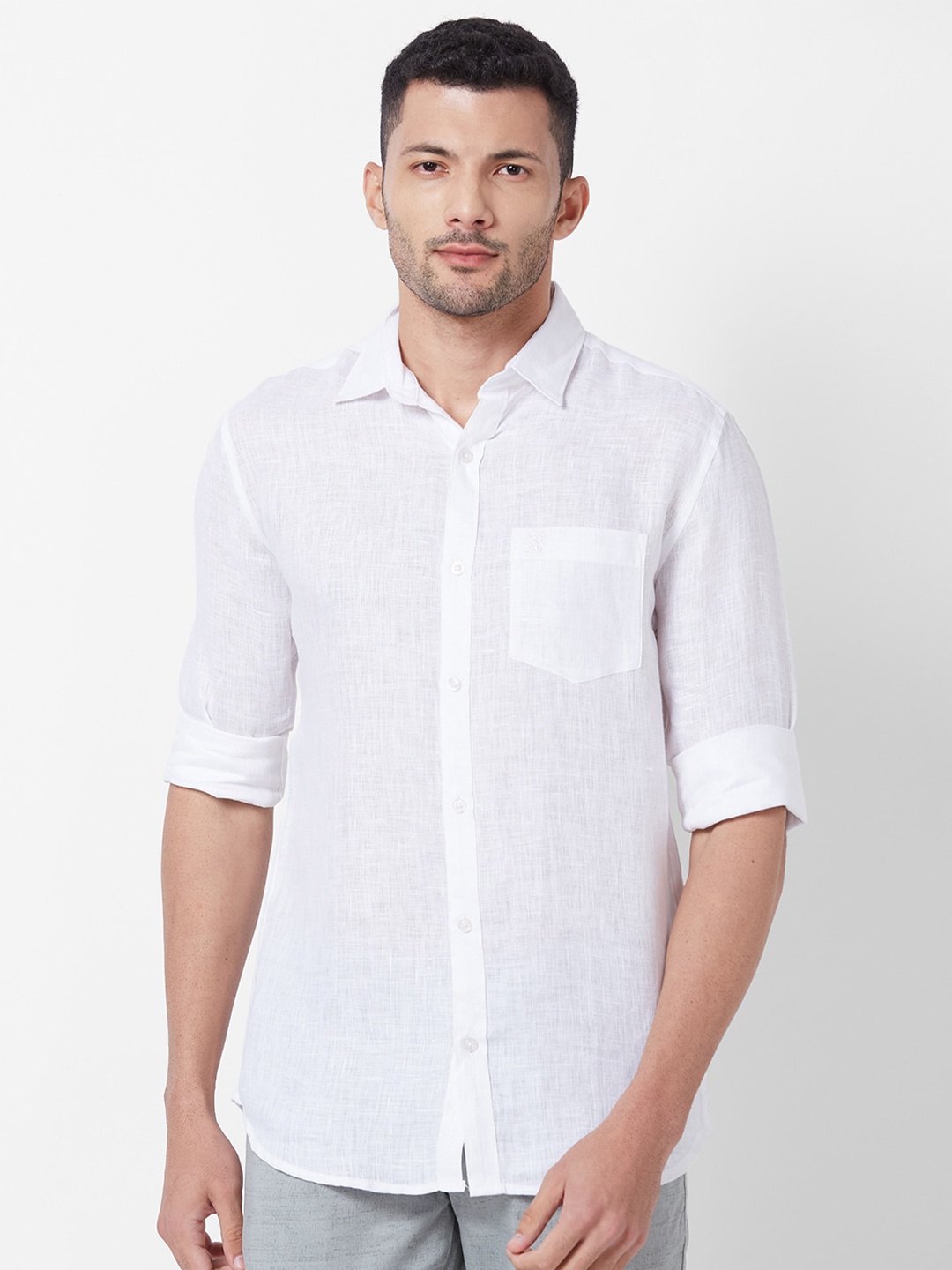 

GIORDANO Slim Fit Pure Cotton Casual Shirt, White