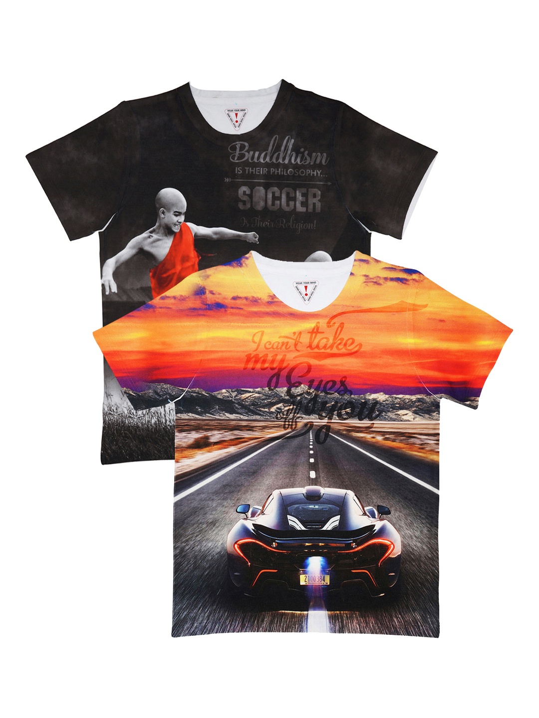 

Wear Your Mind Boys Pack of 2 T-shirts, Orange