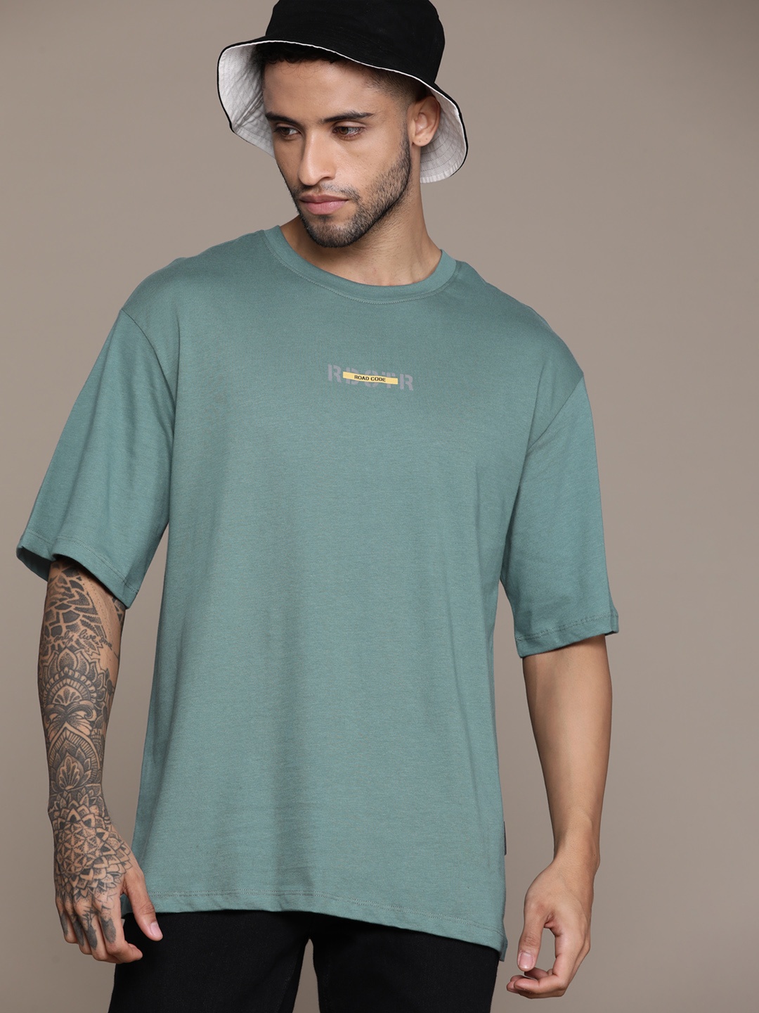 

The Roadster Lifestyle Co. Pure Cotton Relaxed T-shirt, Green