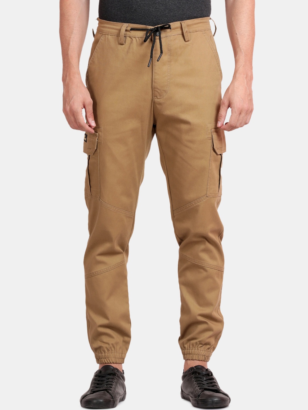 

RUG WOODS Men Classic Easy Wash Pure Cotton Cargos, Khaki