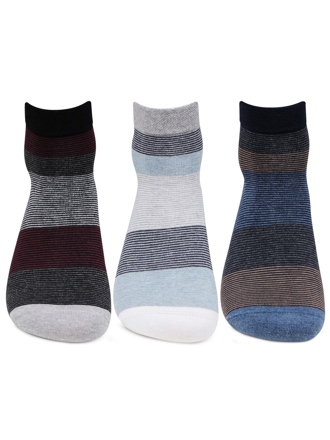 

Bonjour Men Set of 3 Assorted Socks, Multi