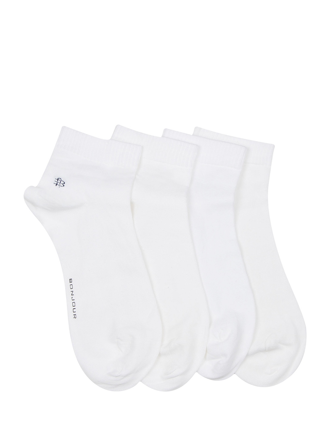 

Bonjour Men Set of 4 White Socks