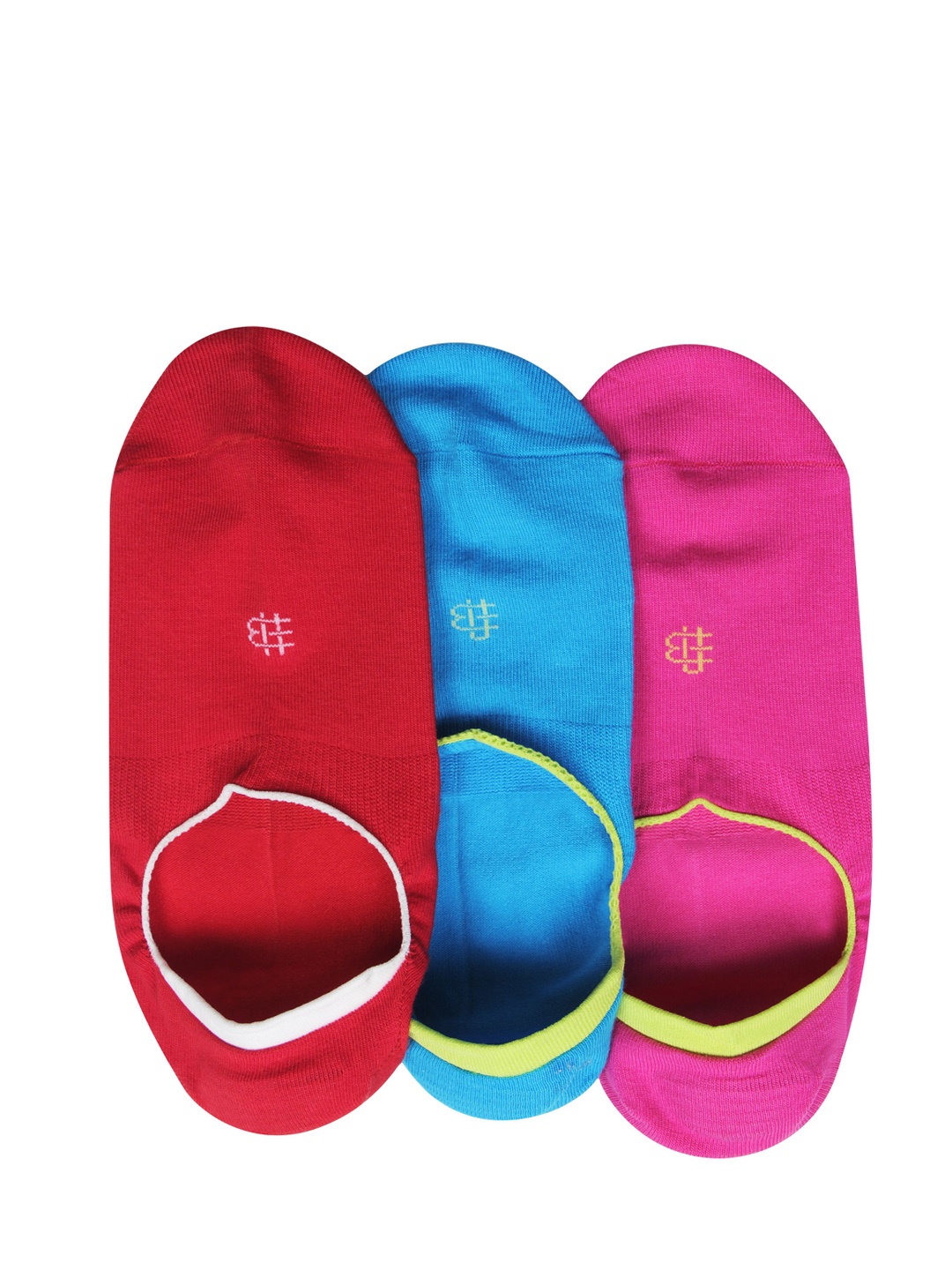 Bonjour Men Set of 3 Assorted Shoeliners, Multi