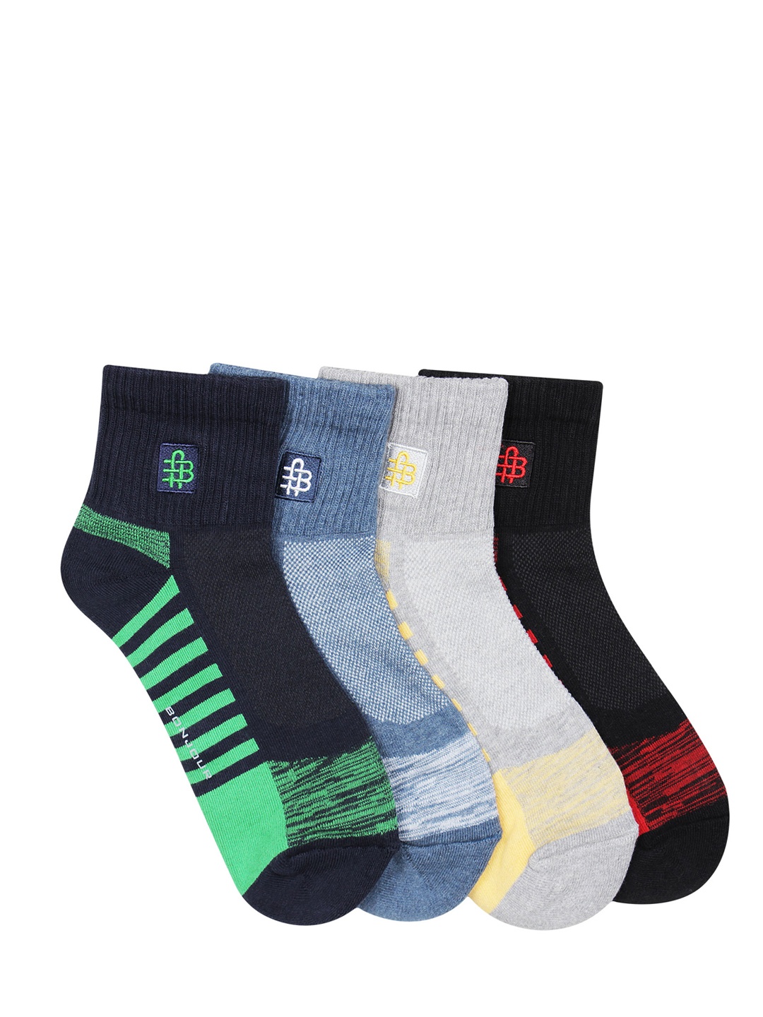 

Bonjour Men Set of 4 Assorted Socks, Multi