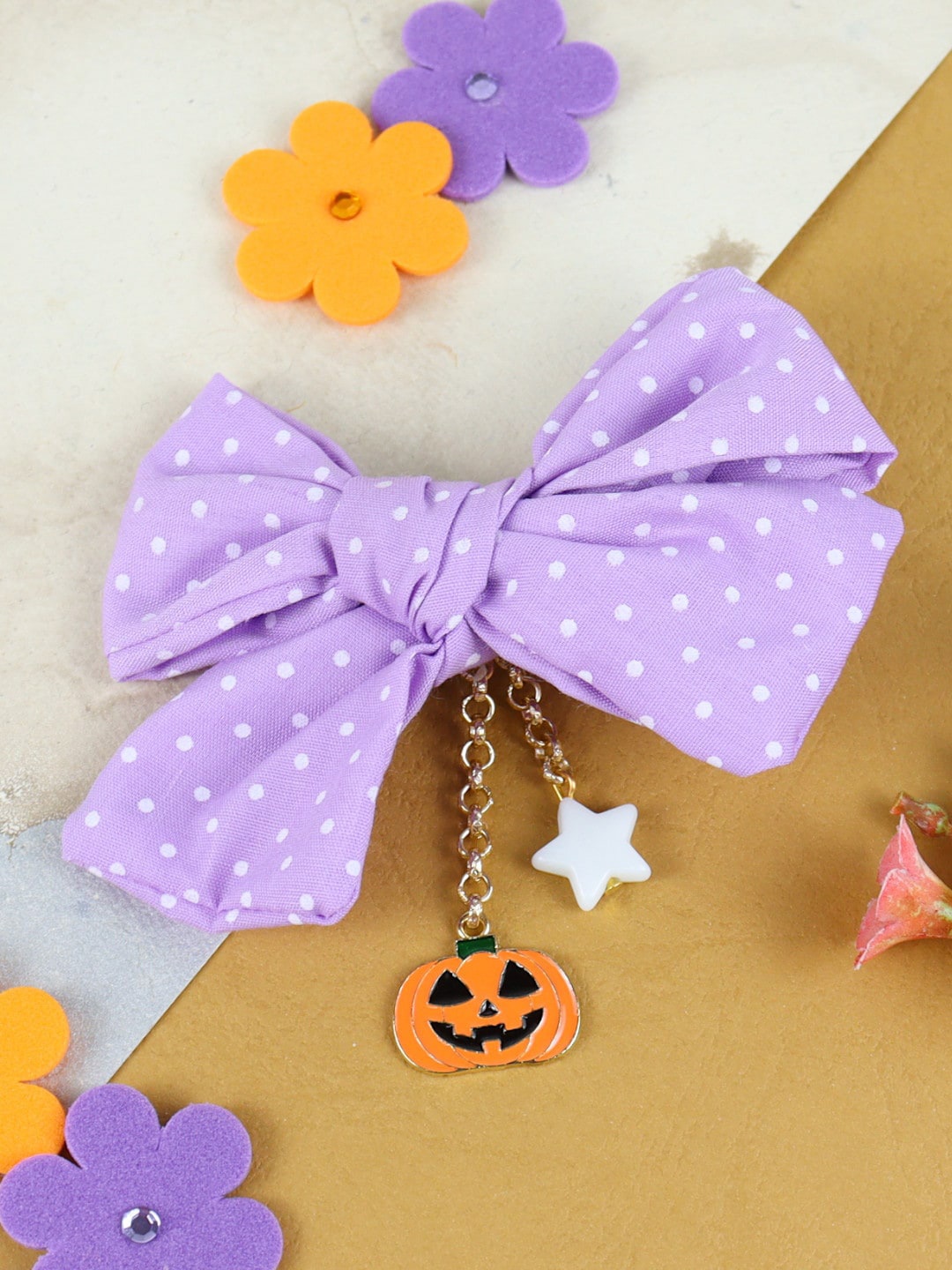 

Asthetika Kids Girls Purple & Gold-Toned Alligator Hair Clip