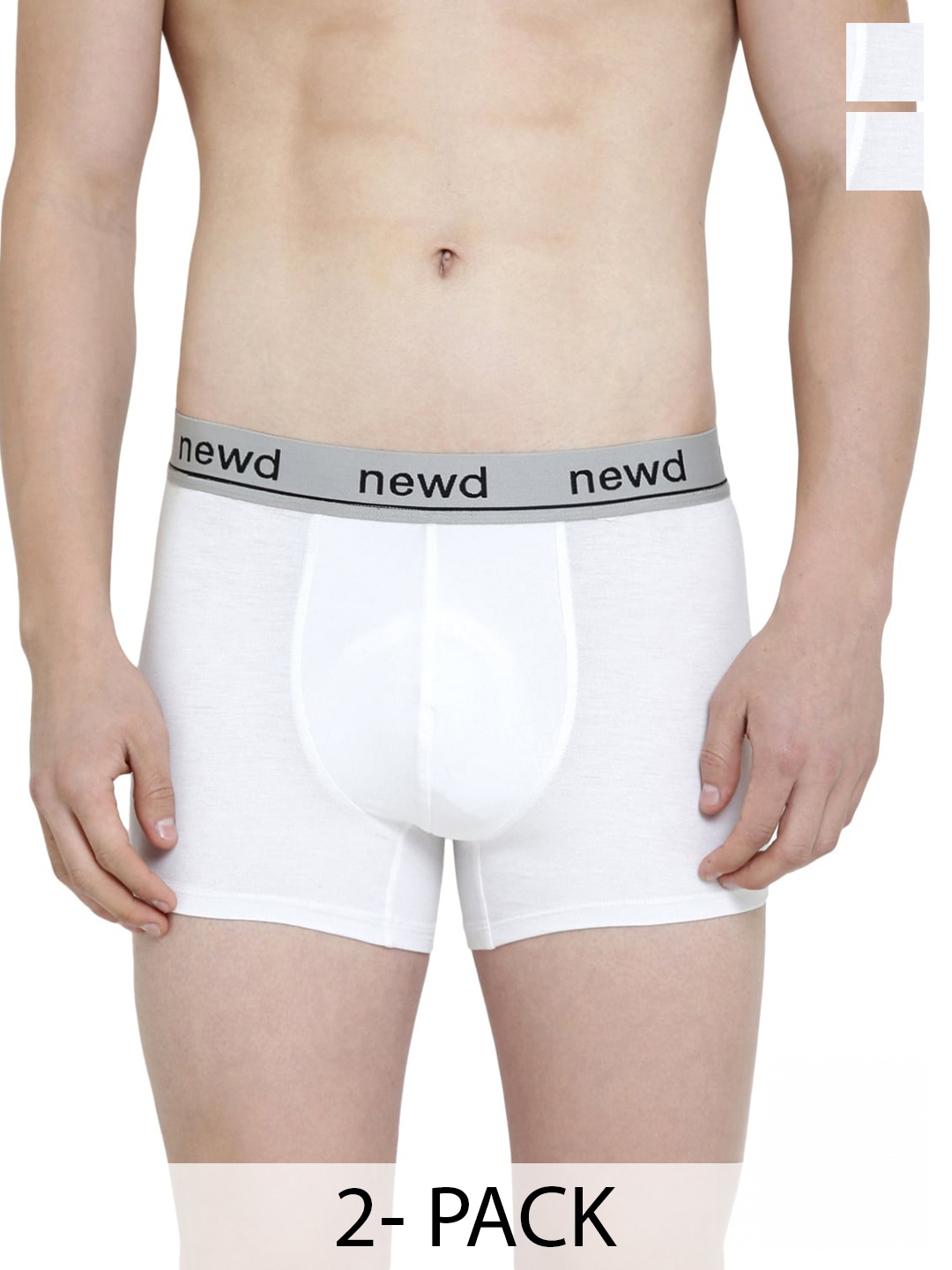 

NEWD Pack Of 2 Label Free Trunks NTS1-WHITE-C2-S