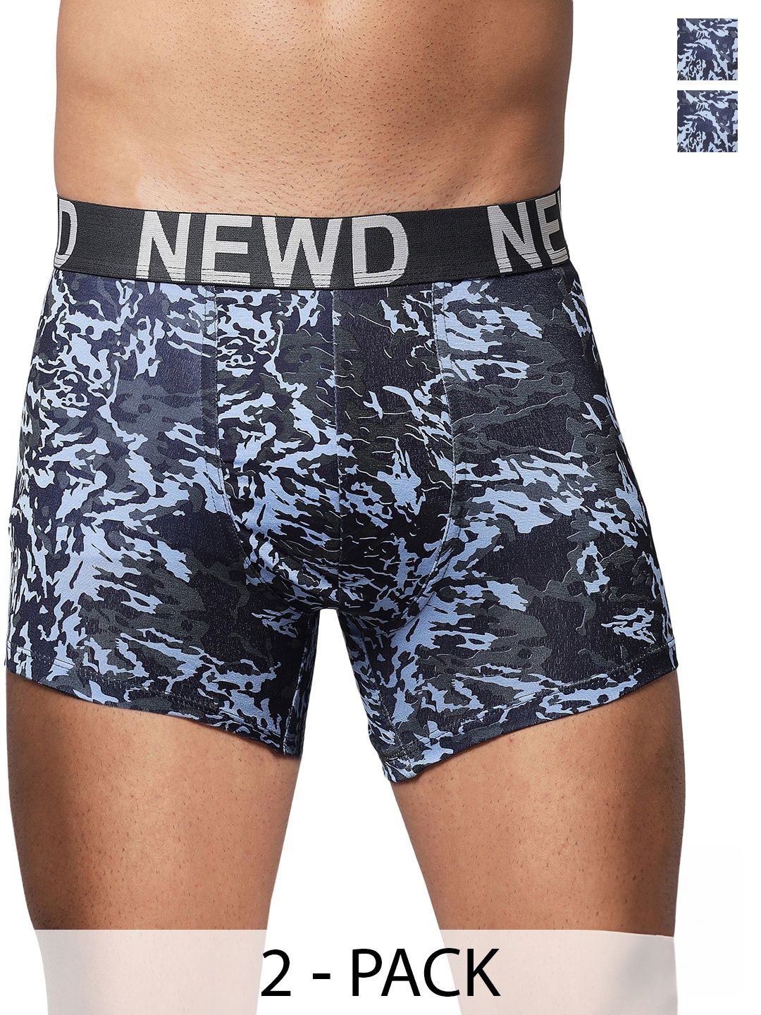 

NEWD Pack Of 2 Printed Trunks NTP12-BLUE-C2-S