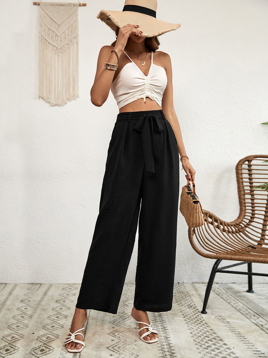 

StyleCast Women Black Palazzos