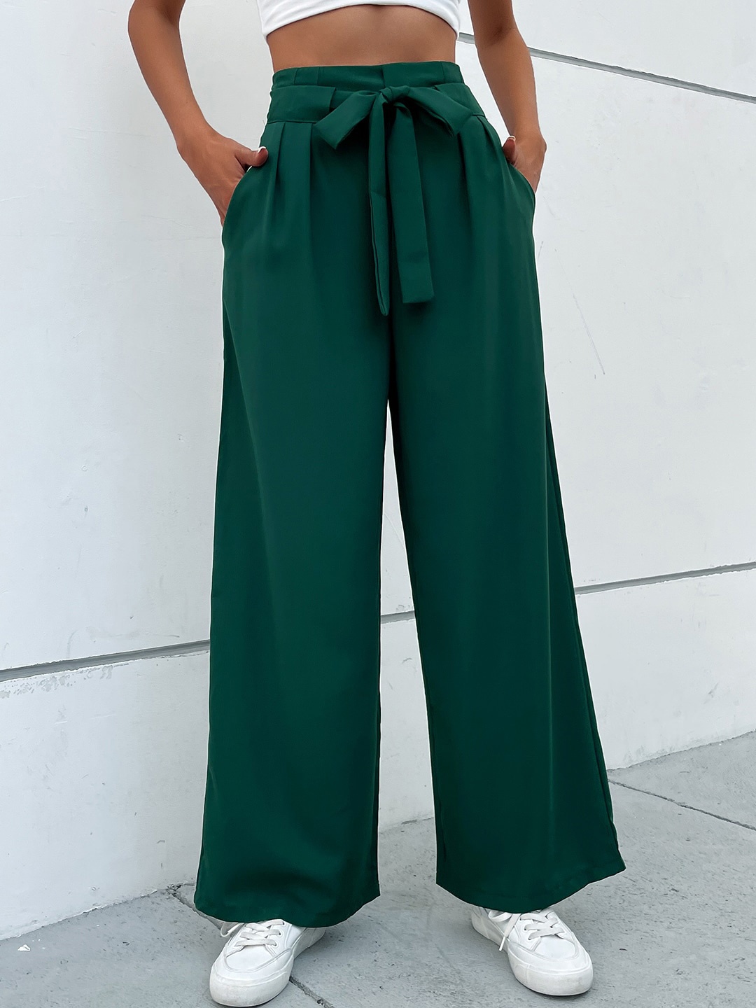 

StyleCast Women Green Palazzos