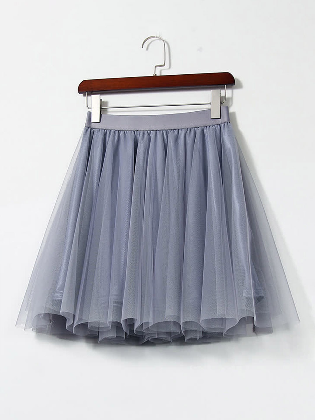 

LULU & SKY A-LINE GREY TULLE SKATER SKIRT