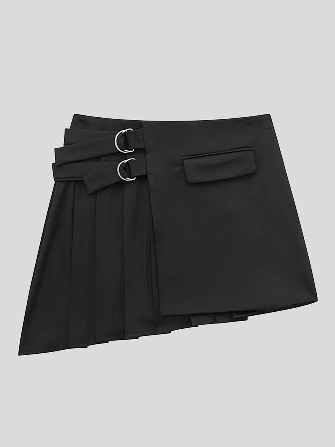 

LULU & SKY A-Line Mini Skirt, Black