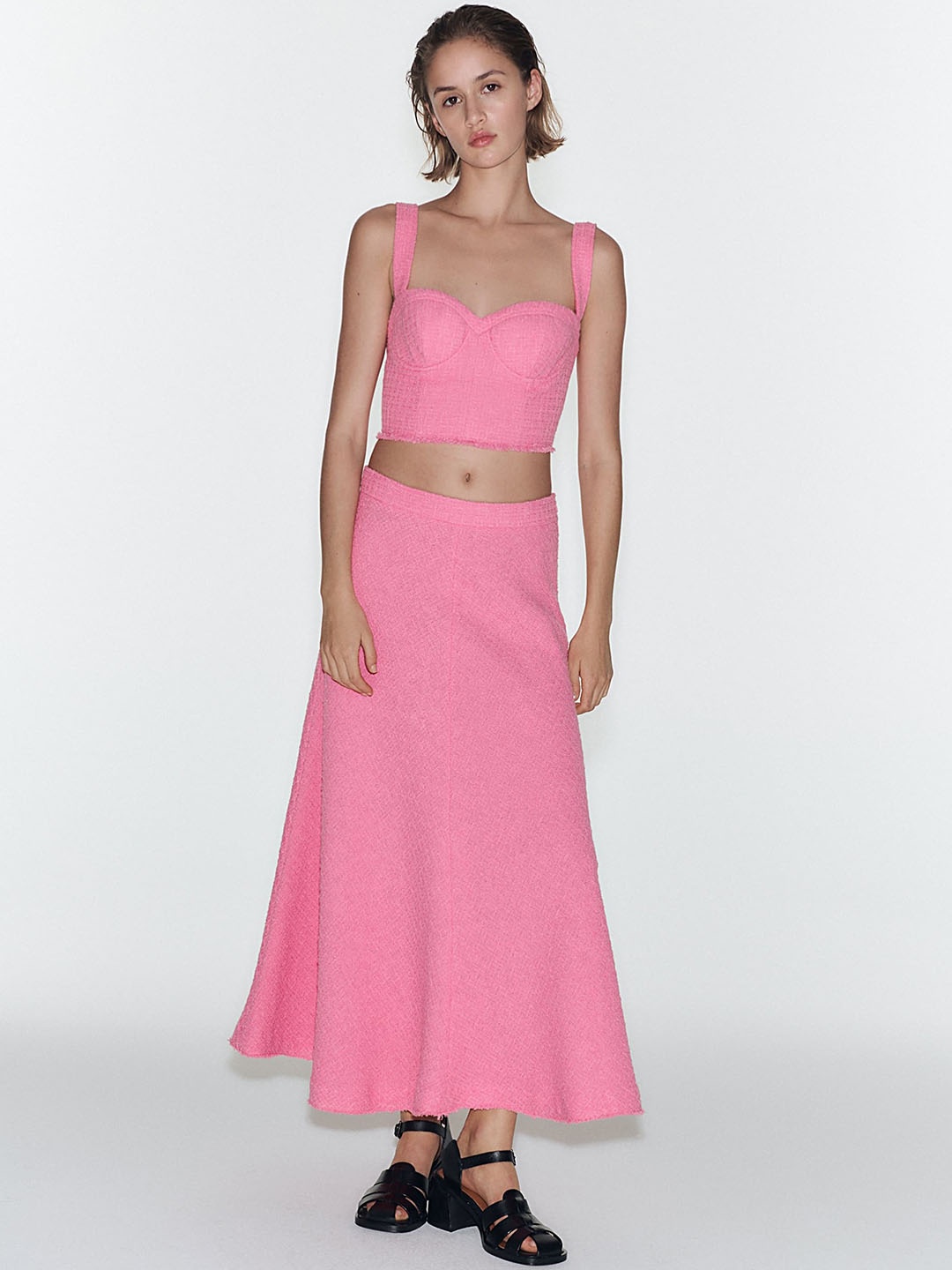

LULU & SKY A-Line Maxi Skirts, Pink