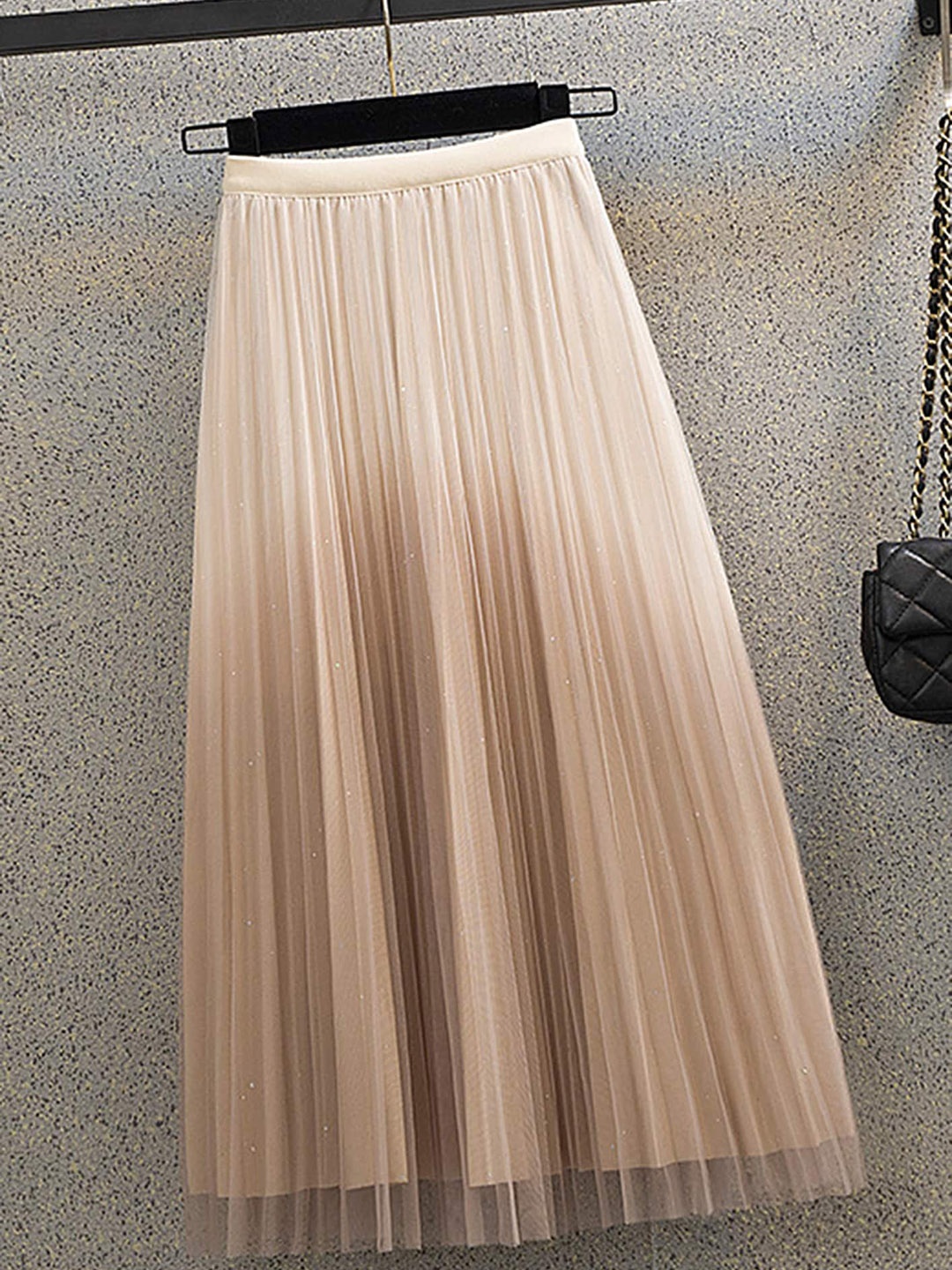 

LULU & SKY A-Line Midi Skirt, Off white