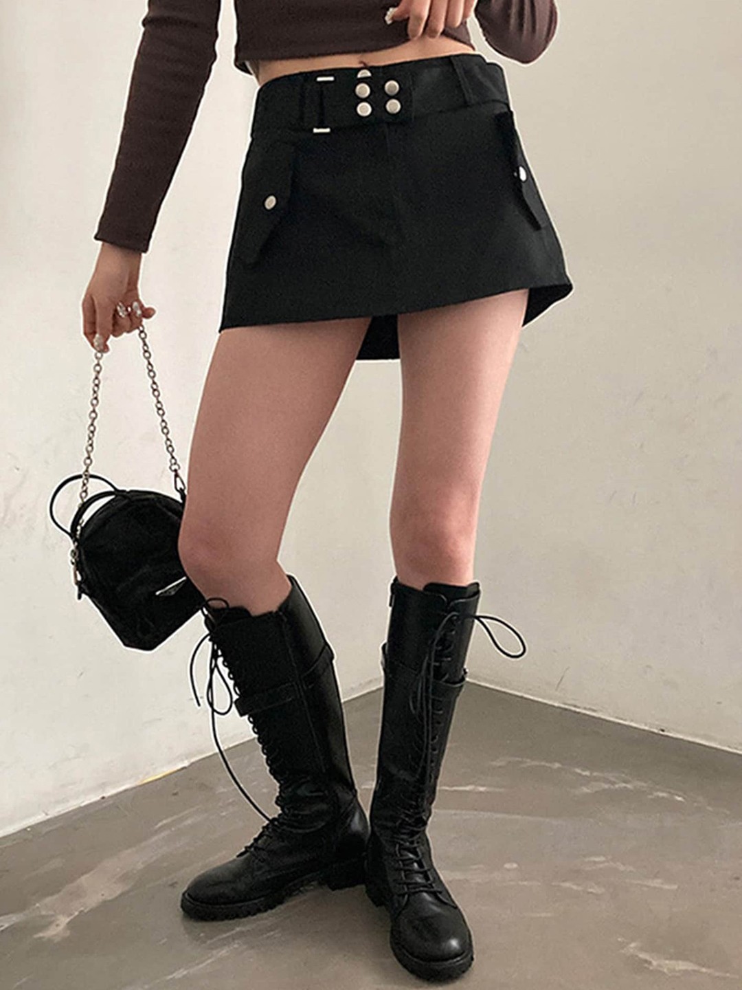 

LULU & SKY A-Line Mini Skirts, Black