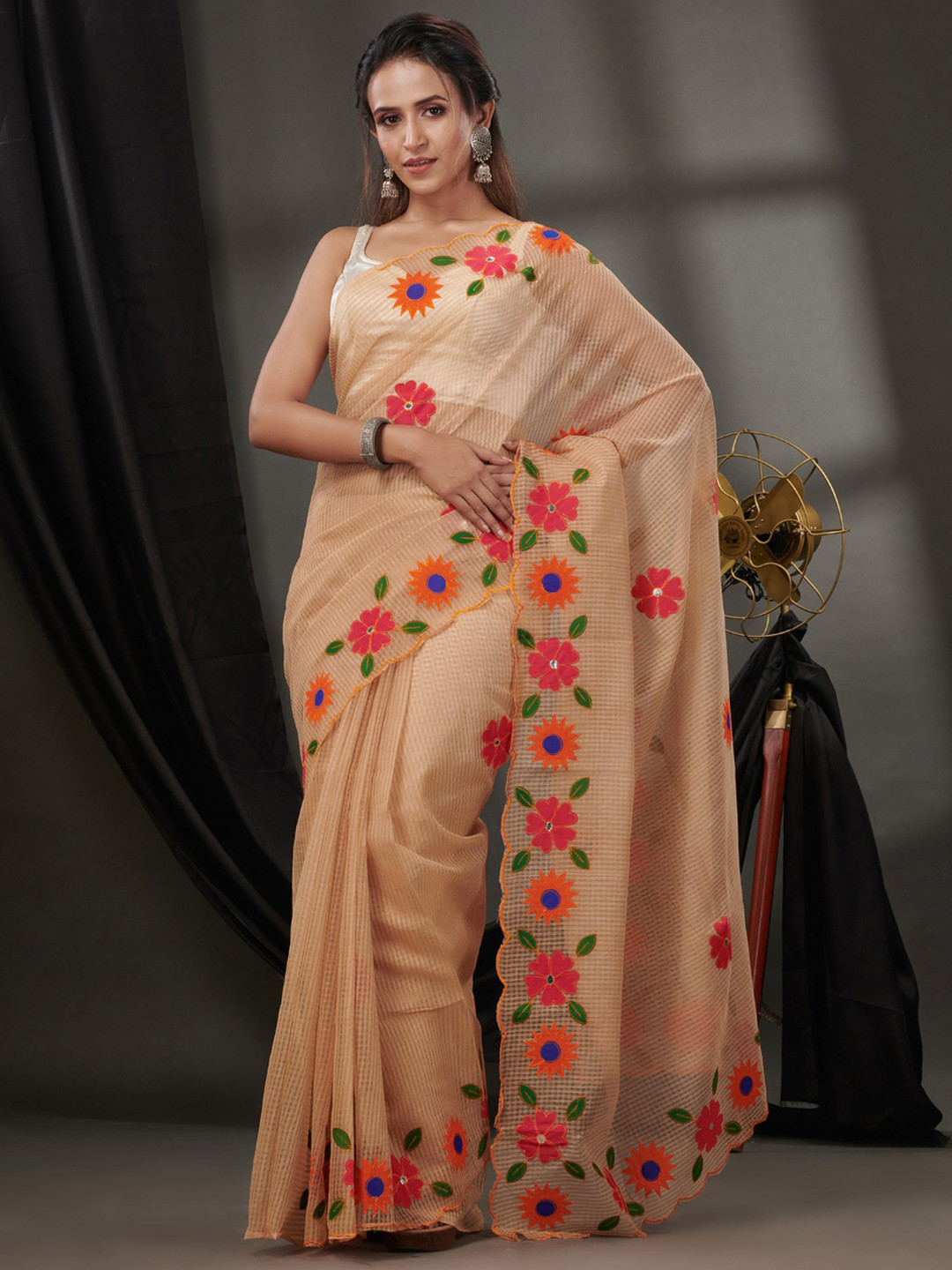 

Charukriti Woven Design Kota Saree, Beige