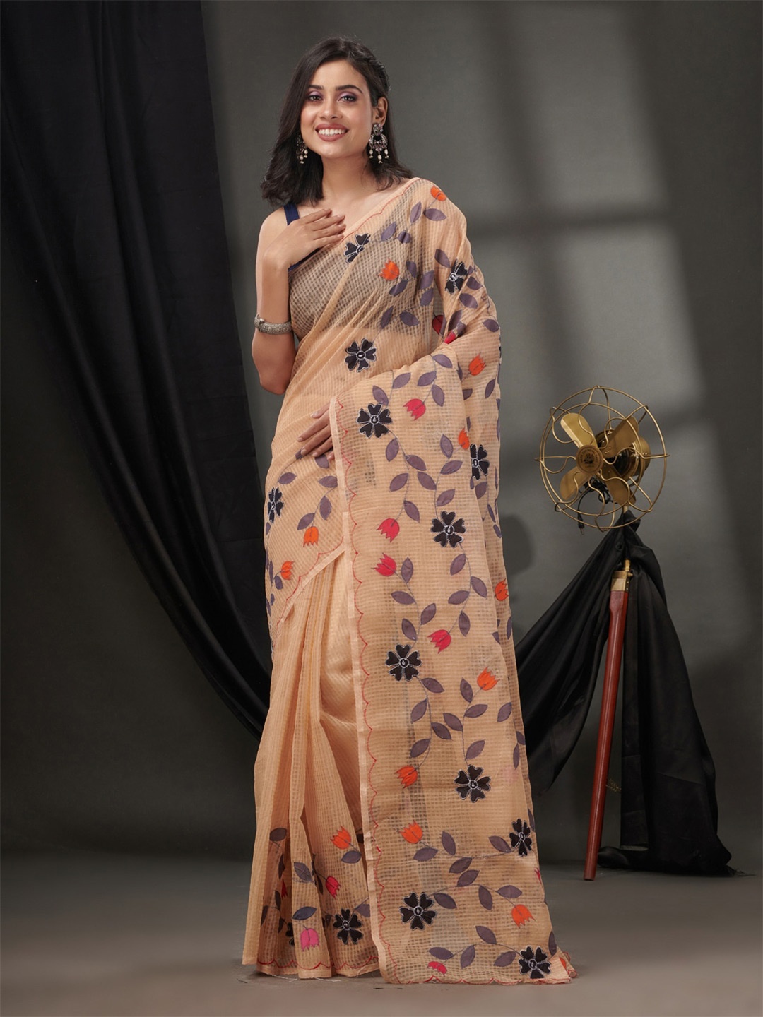 

Charukriti Woven Design Kota Saree, Beige
