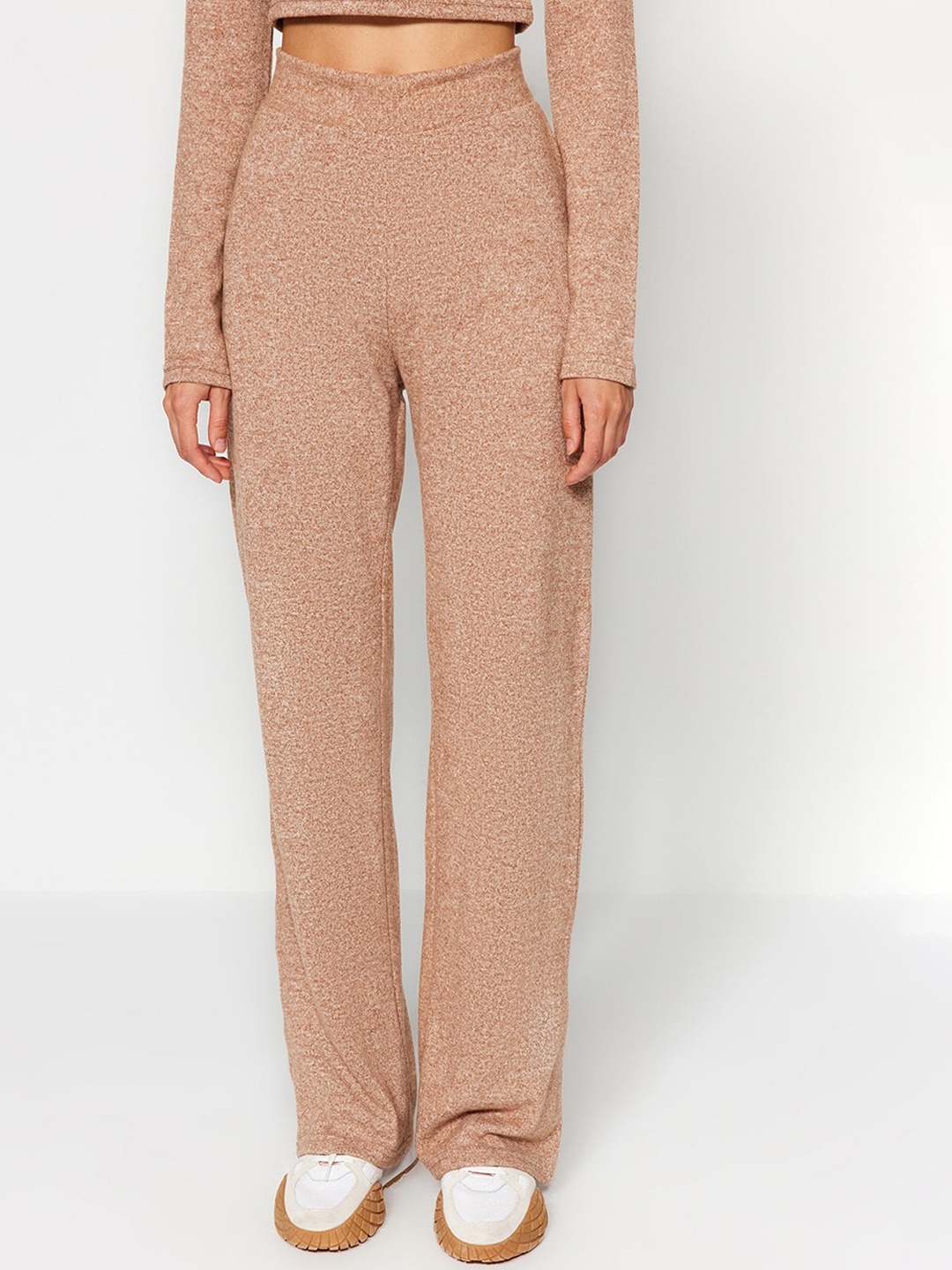 

Trendyol Sweatshirt With Trouser Co-Ord, Brown