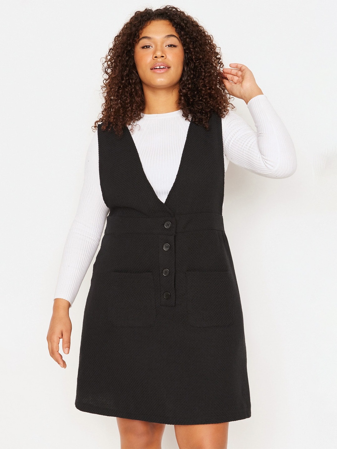 

Trendyol Sleeveless A-Line Dress, Black