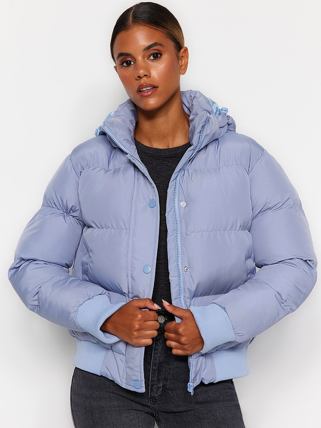 

Trendyol Hooded Puffer Jacket, Blue