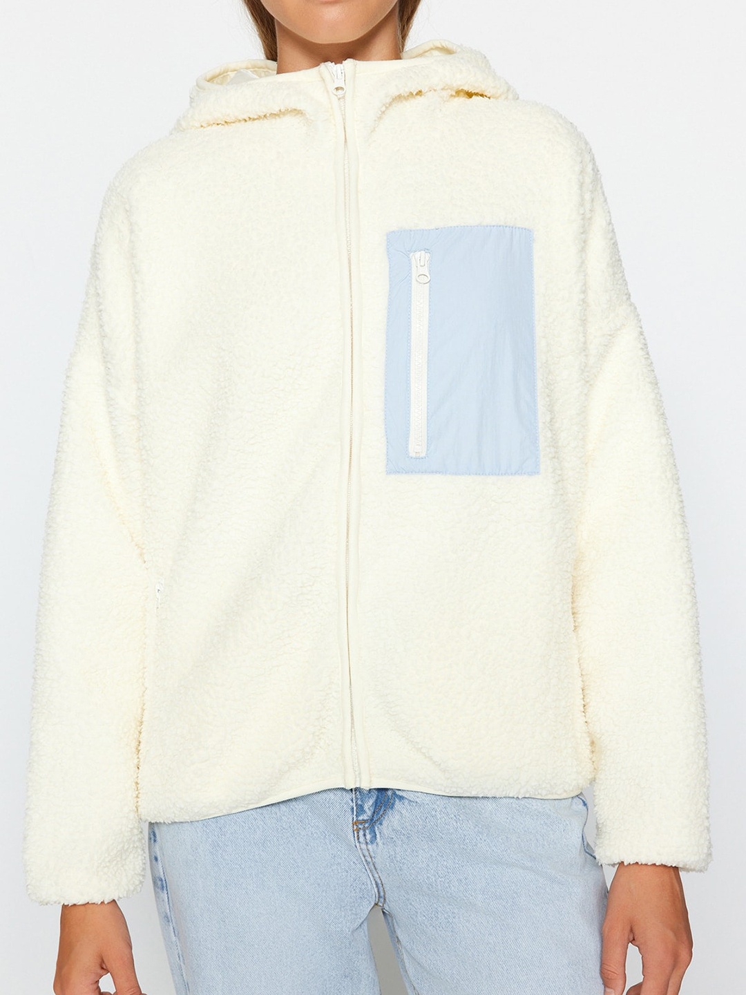 

Trendyol Hooded Tailored Jacket, Off white