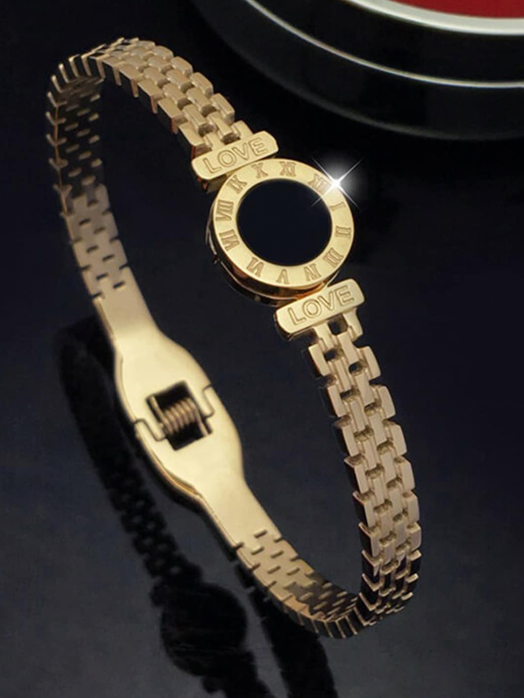 

Jewels Galaxy Gold-Plated Cuff Bracelet