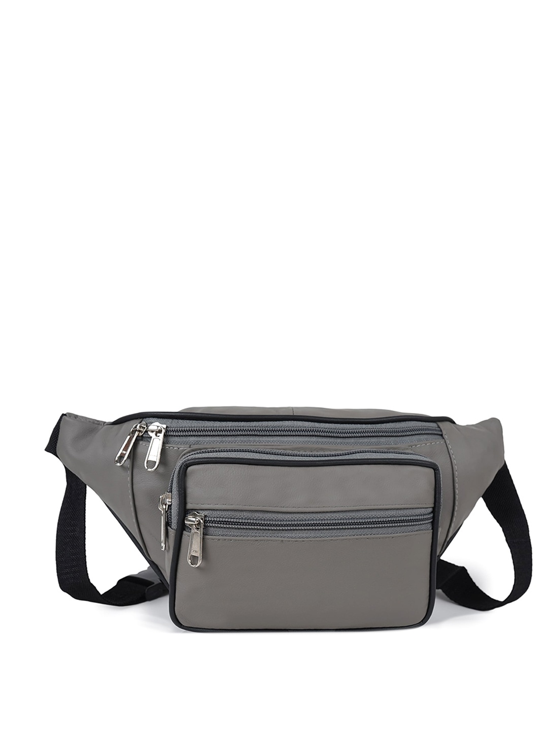 

CIMONI Unisex Leather Waist Pouch, Grey