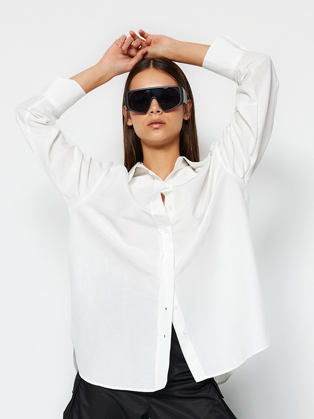 

Trendyol Spread Collar Casual Shirt, White