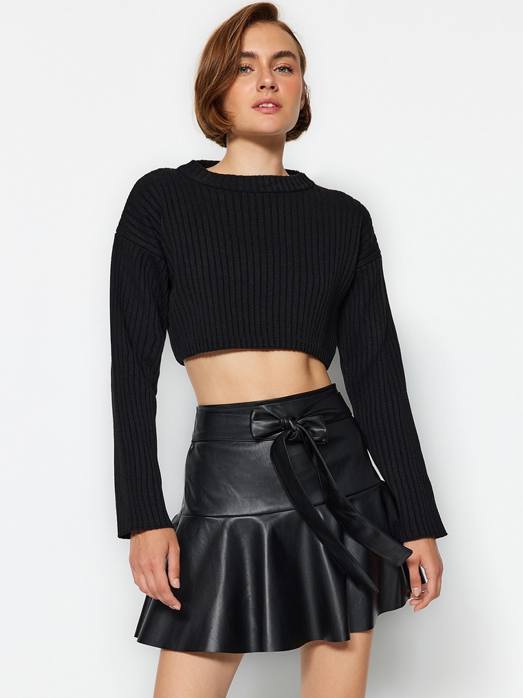 

Trendyol A-Line Mini Skirts, Black