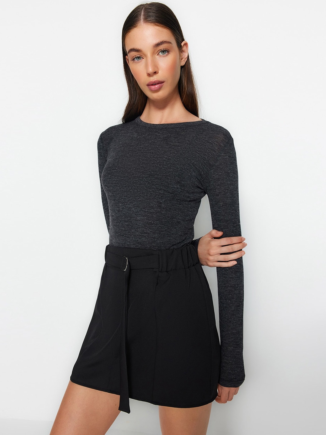 

Trendyol A-Line Mini Skirt, Black