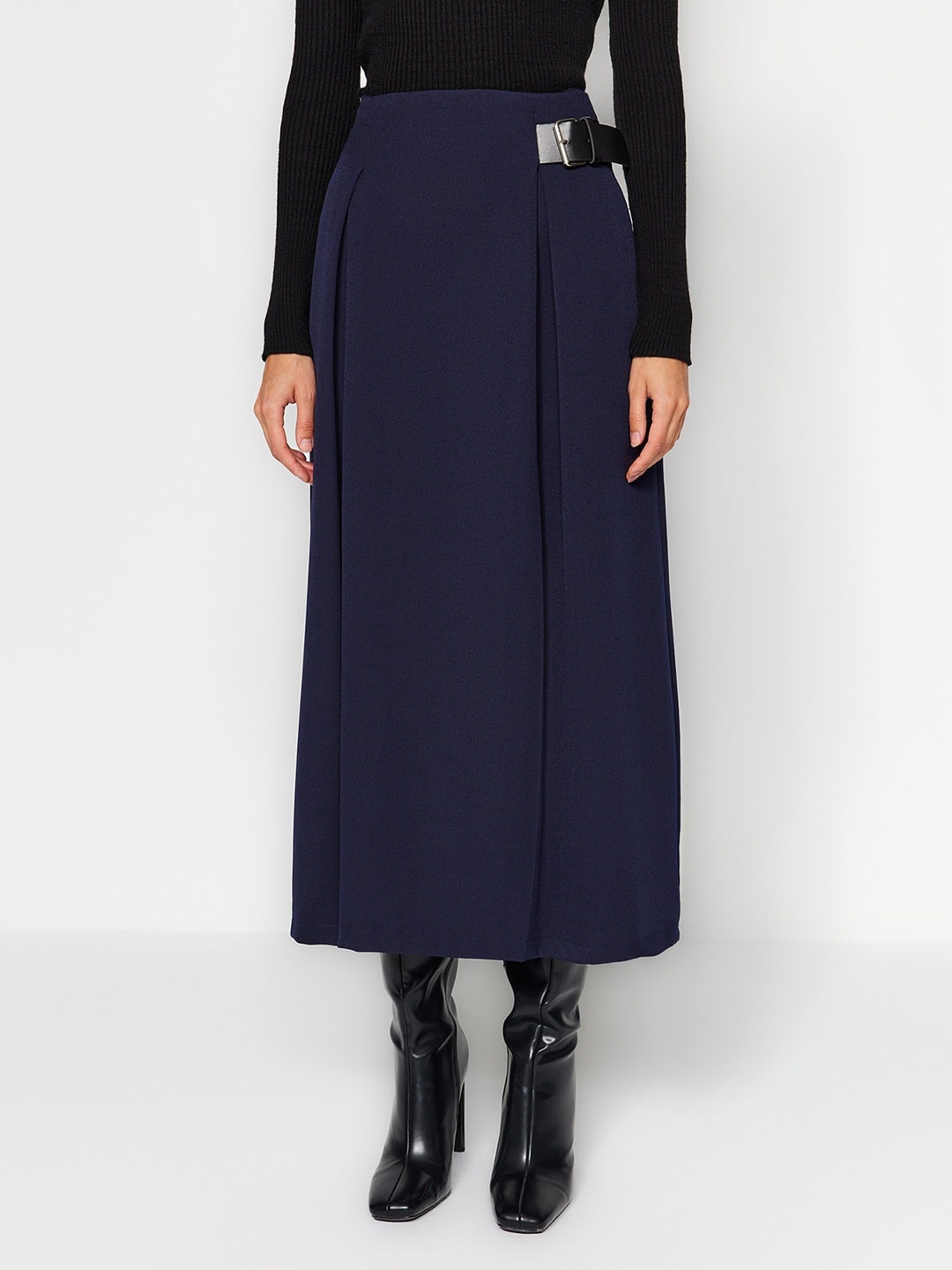 

Trendyol A-Line Midi Skirts, Navy blue