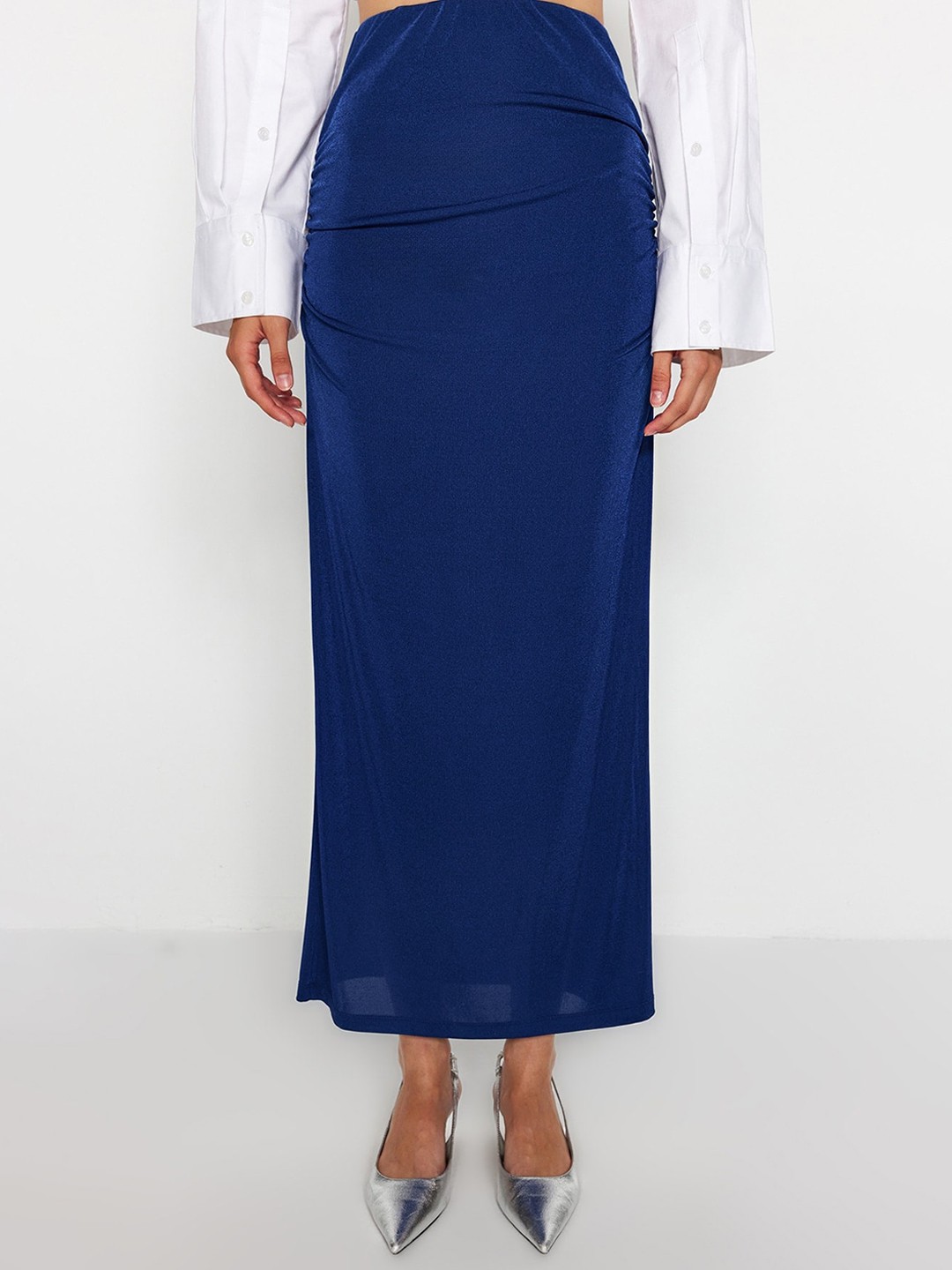 

Trendyol A-Line Maxi Skirt, Blue
