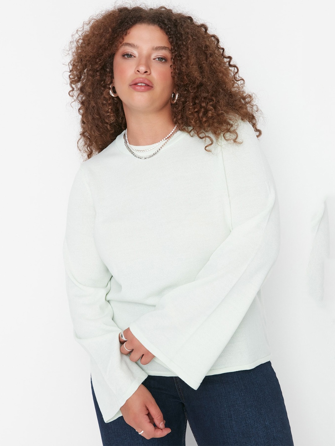 

Trendyol Pure Acrylic Pullover, White