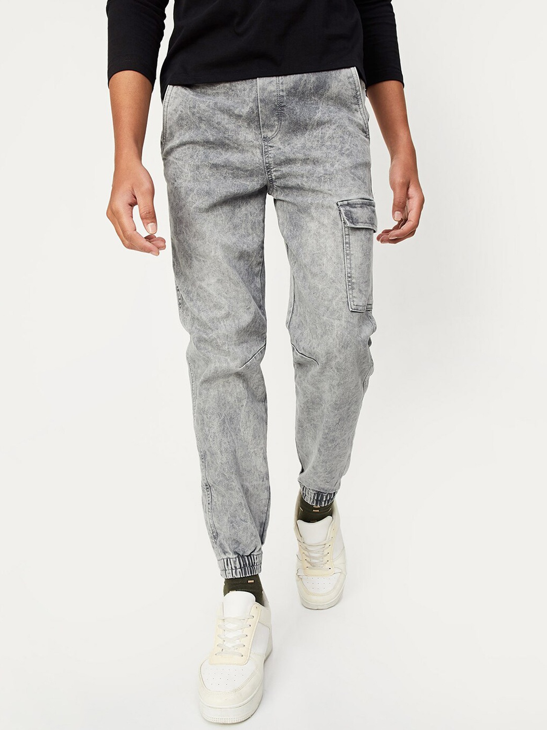 

max Boys Clean Look Heavy Fade Jeans, Black