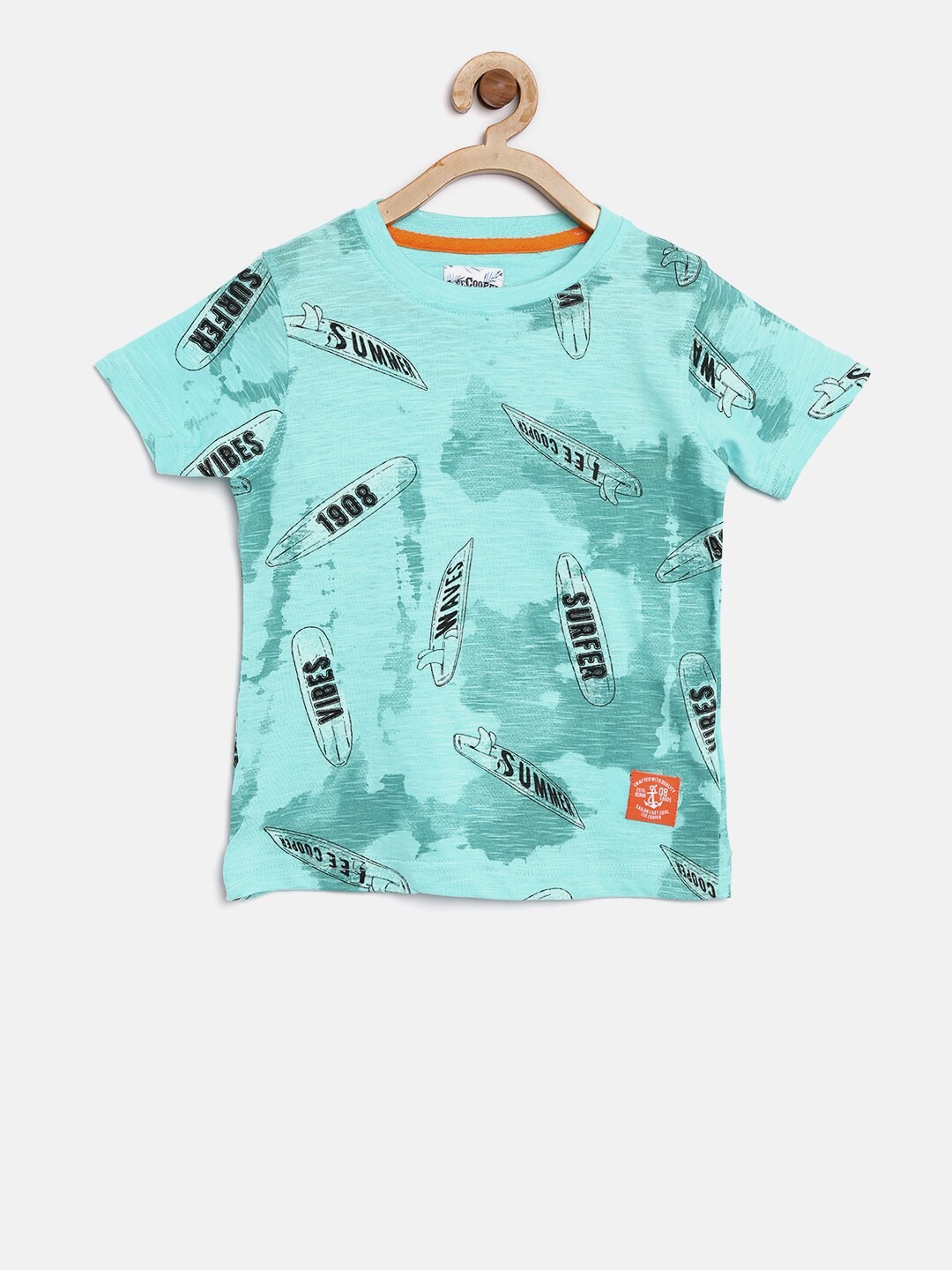 

Lee Cooper Boys Blue Printed Round Neck T-shirt