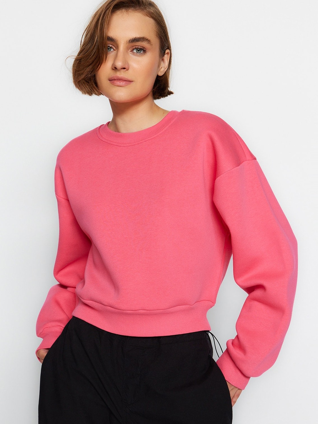 

Trendyol Long Sleeves Pullover, Pink