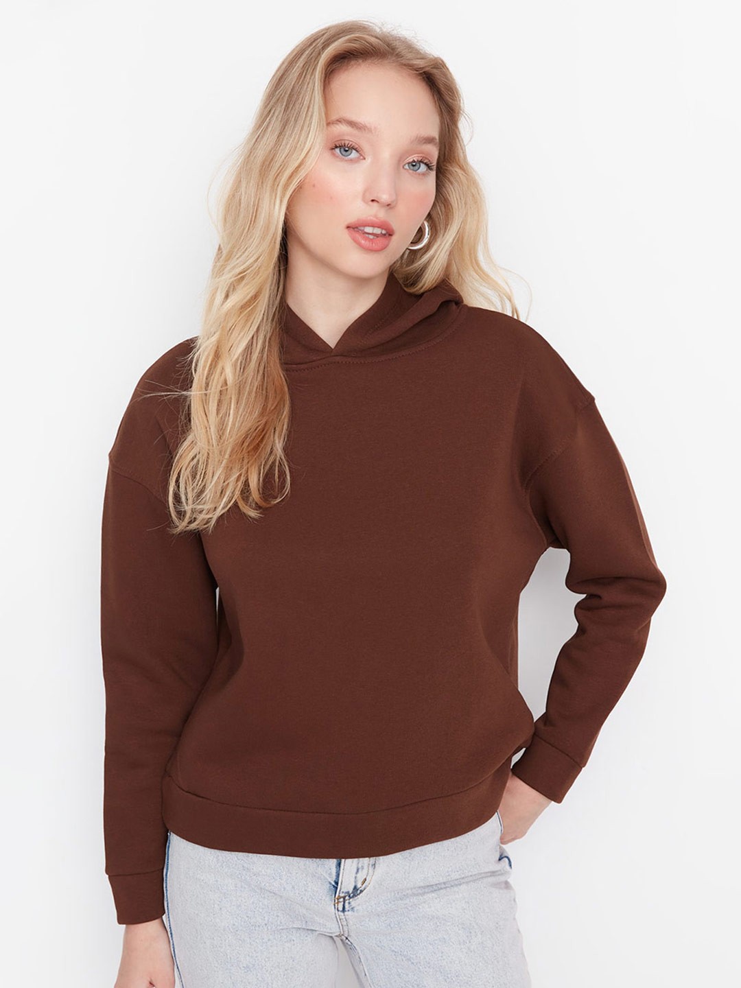 

Trendyol Hooded Pullover, Brown