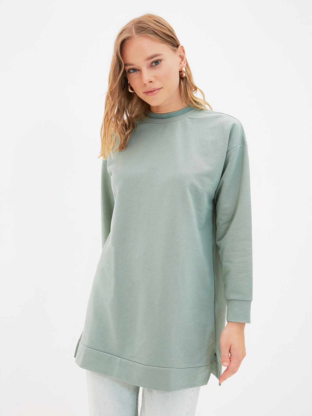 

Trendyol Knitted Pullover Sweatshirt, Green