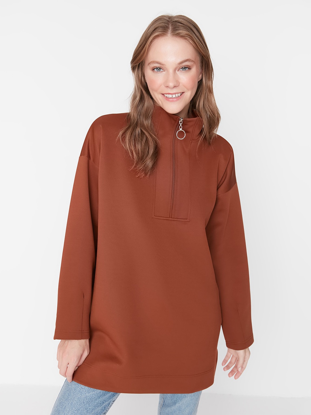 

Trendyol Long Sleeves Pullover, Rust