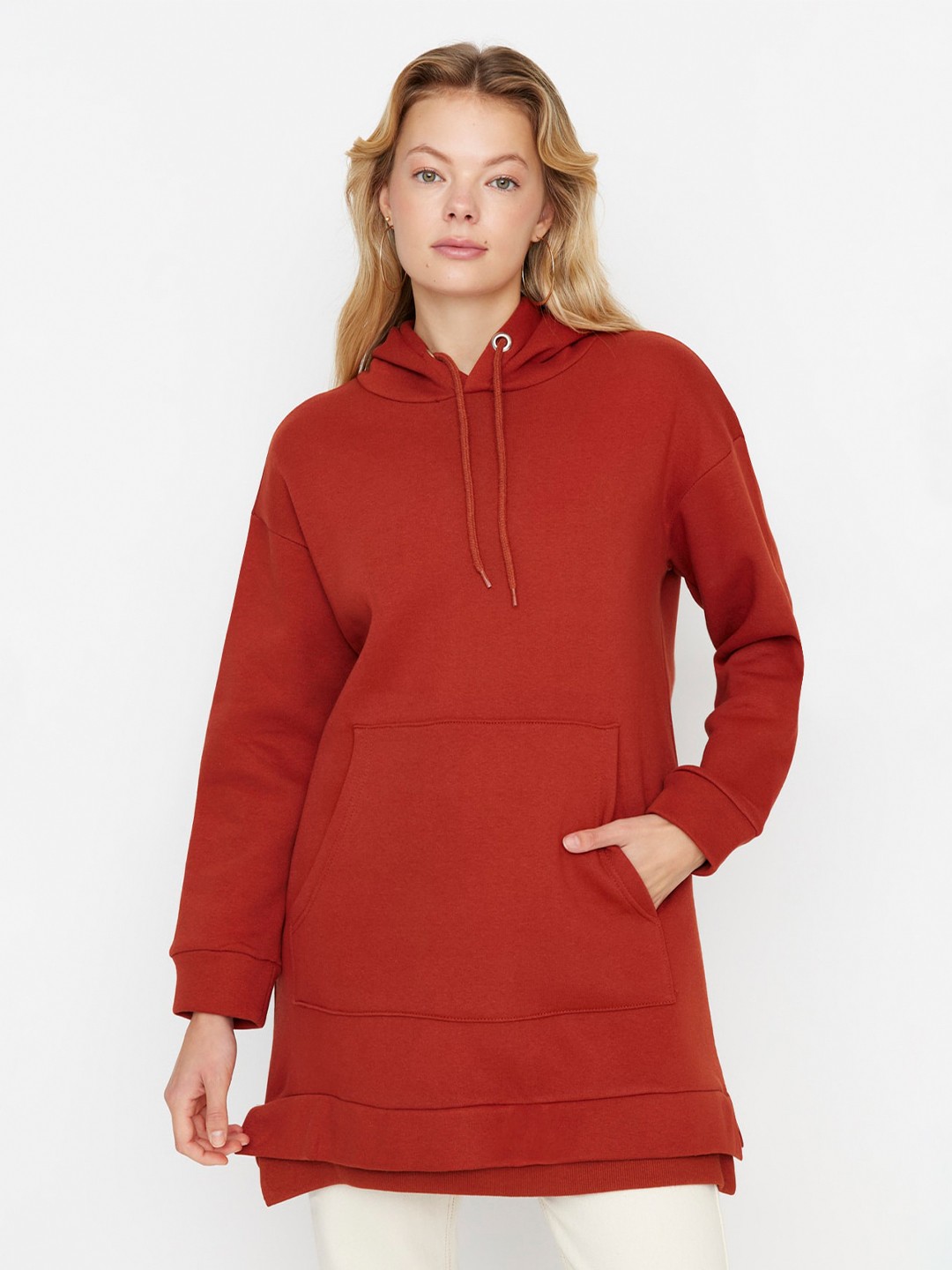 

Trendyol Hooded Regular Sweatshirt, Rust