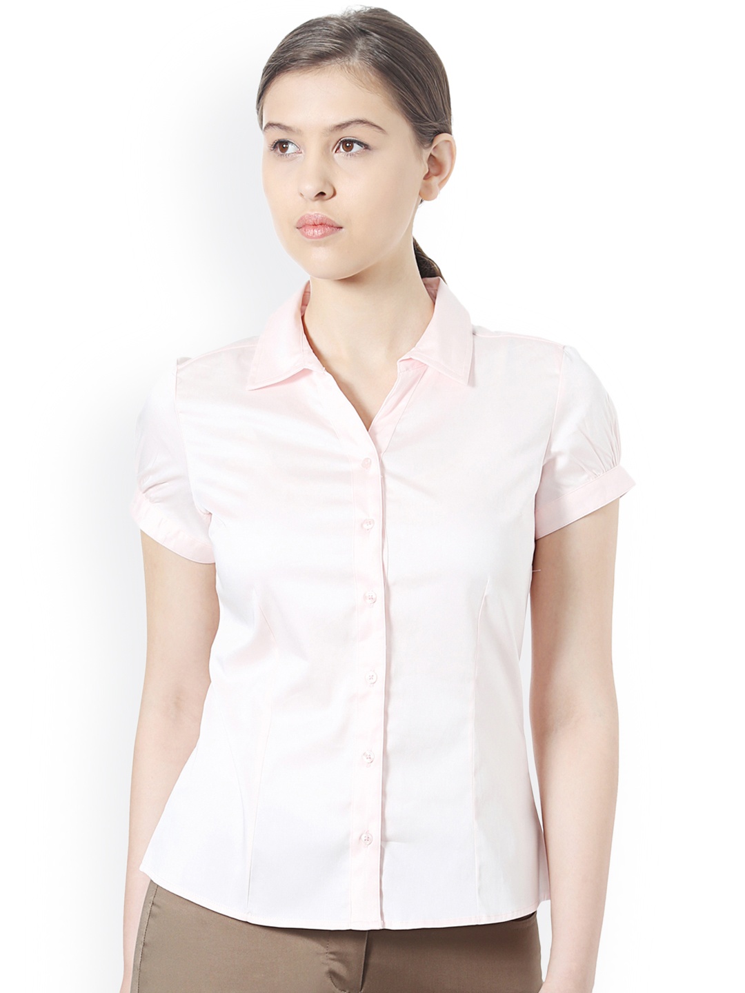 

Allen Solly Woman Women Pink Regular Fit Solid Formal Shirt