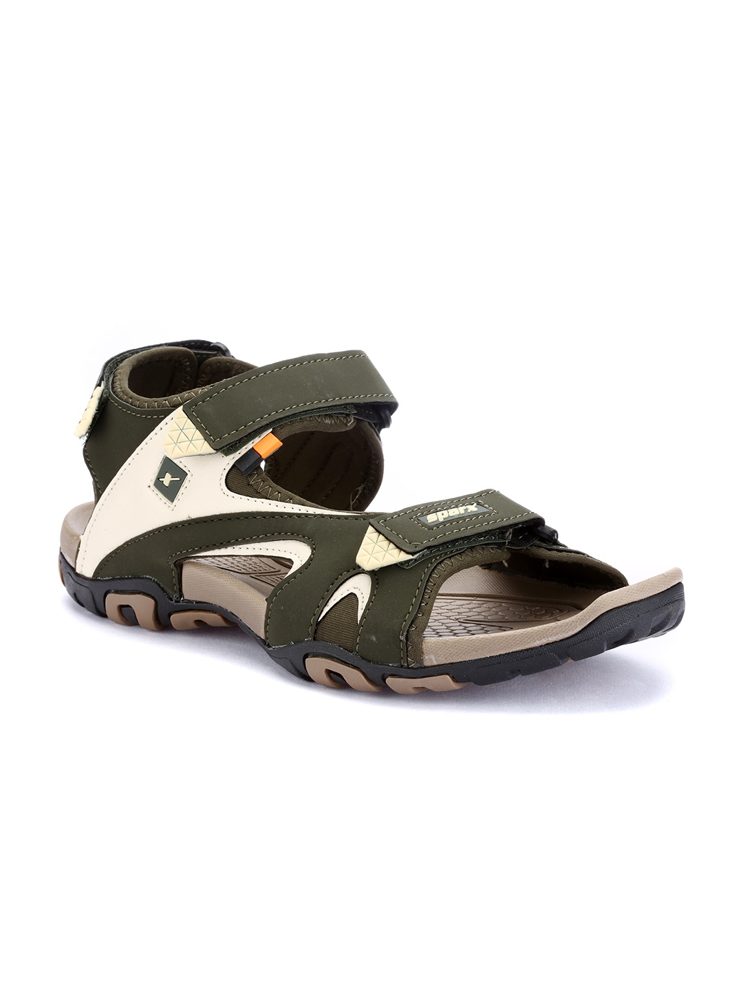 

Sparx Men Olive Green & Brown Comfort Sandals