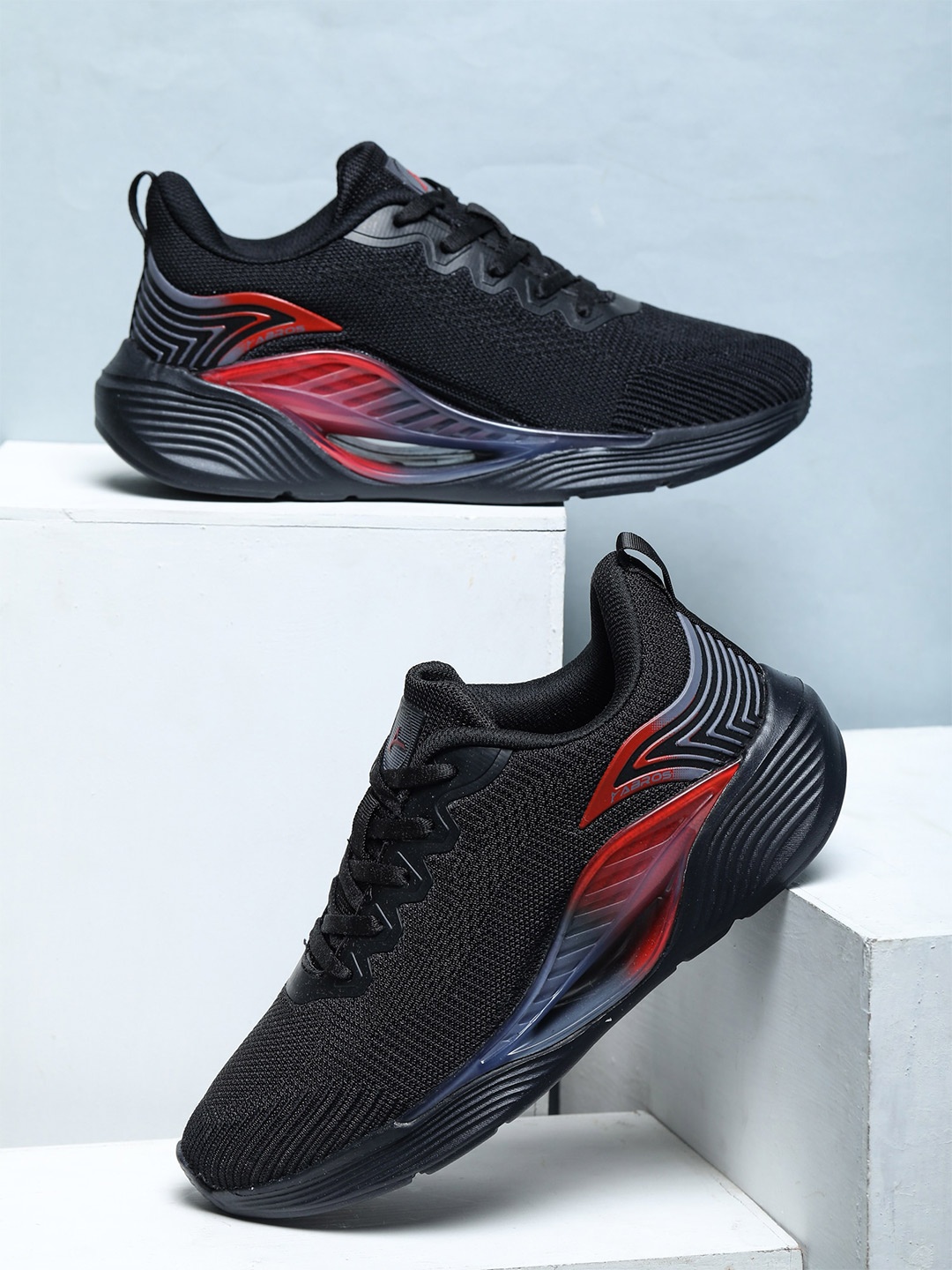 

ABROS Men Passion Running Sports Shoes, Black