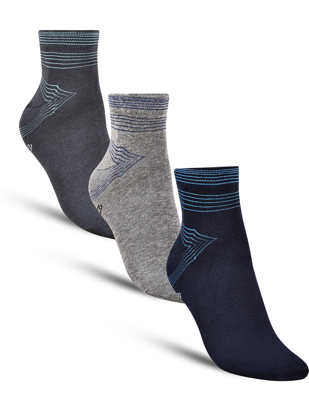 

Dollar Socks Men Pack Of 3 Assorted Above Ankle-Length Socks