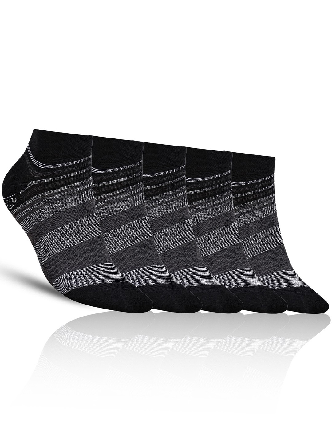 

Dollar Socks Men Assorted Pack Of 5 Sweat Absorbency Cotton Ankle-Length Socks